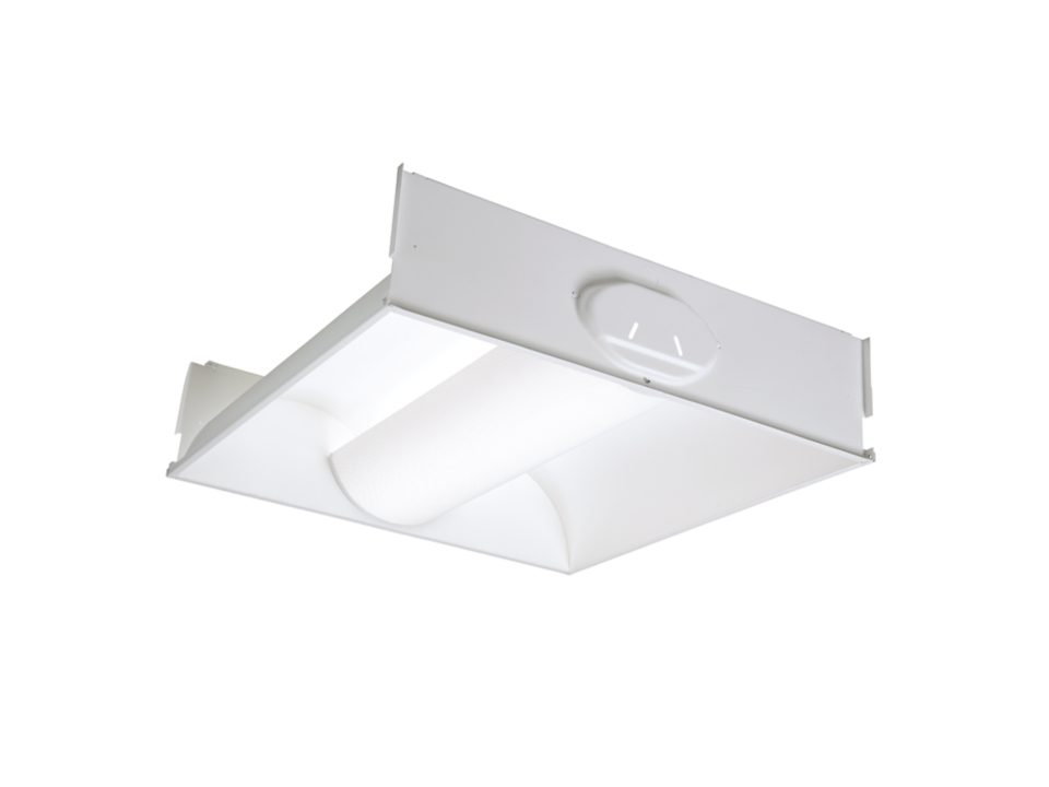 Metalux 24ALNG - LD4 - 45 - UNV - L840 - CD1 - U LED 2 X 4 ArclineTroffer, Frosted Acrylic Lens, 4000K - Lighting Supply Guy