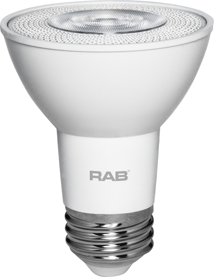 Rab PAR20-7-930-25D-DIM E26 CRI90 3000K Dim 25deg PAR20 7W 50EQ 550lm Lamp