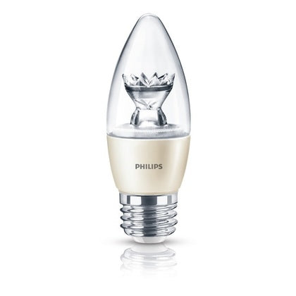 Philips 435172 4.5 watt B13 LED Torpedo Tip Lamp, Medium (E26) base, 2700K, 320 lumens, 25,000hr life, 120 volt. *Discontinued*