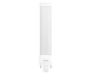 Rab PLC-9.5-H-8FA-DIR 9.5 watt LED PL Retrofit Lamp, 4-Pin (G24q) Base, 3000K/3500K/4000K Color Selectable, 1050 lumens, 50,000hr life, 120-277 Volt, Ballast Compatible