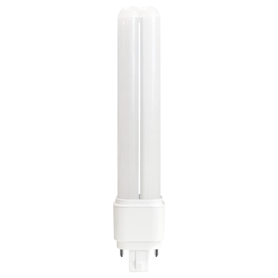 RAB PLC-9.5-O-840-DIR 10 watt Horizontal/Vertical LED Plug-and-Play lamp to replace 13-18W CFL, 4-Pin (G24q/GX24q) Base, 4000K, 1250 lumens, 50,000hr life, 120-277 Volt, Dimmable, Ballast Compatible