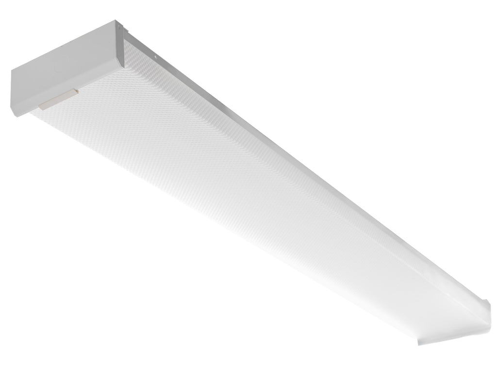 Westgate WAS-4FT-42W-35K-D 42 watt LED Wrap Fixture, Ceiling mount, Opal Polycarbonate lens, 4' length, 3500K, 4400 lumens, 50,000hr life, 120-277 volt, 0-10V Dimming