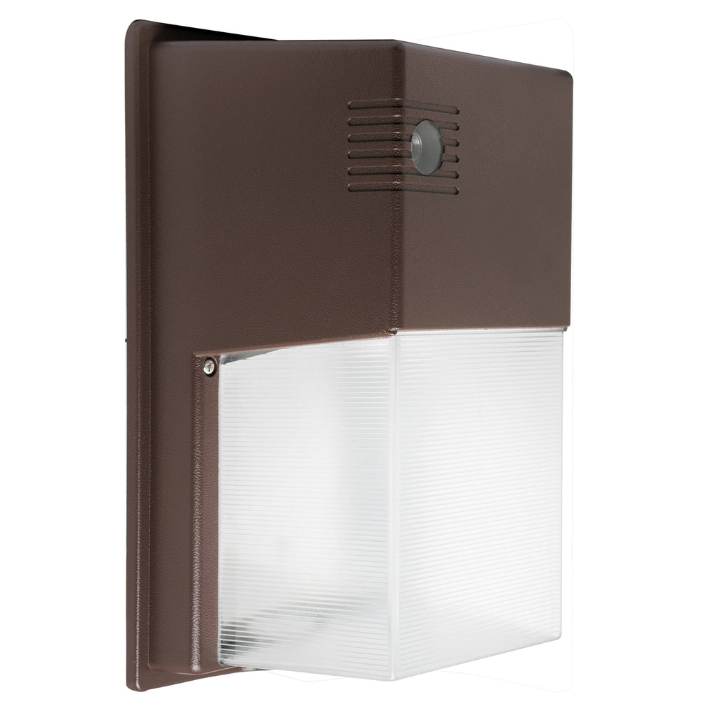 Westgate LSWX-20W-50K-PC 20 watt LED Tallpack, 11" Height x 6-5/6" Width, 5000K, 2450 lumens, 70,000hr life, 120-277 Volt, Photocell, Bronze Finish