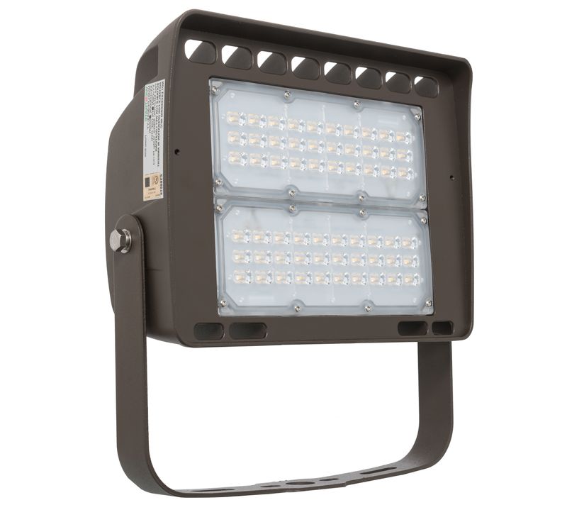 Westgate LF4-100CW-TR  100 watt LED Floodlight Fixture, Trunnion Mount, 5000K, 11200 lumens, 70,000hr life, 120-277 volt, Bronze