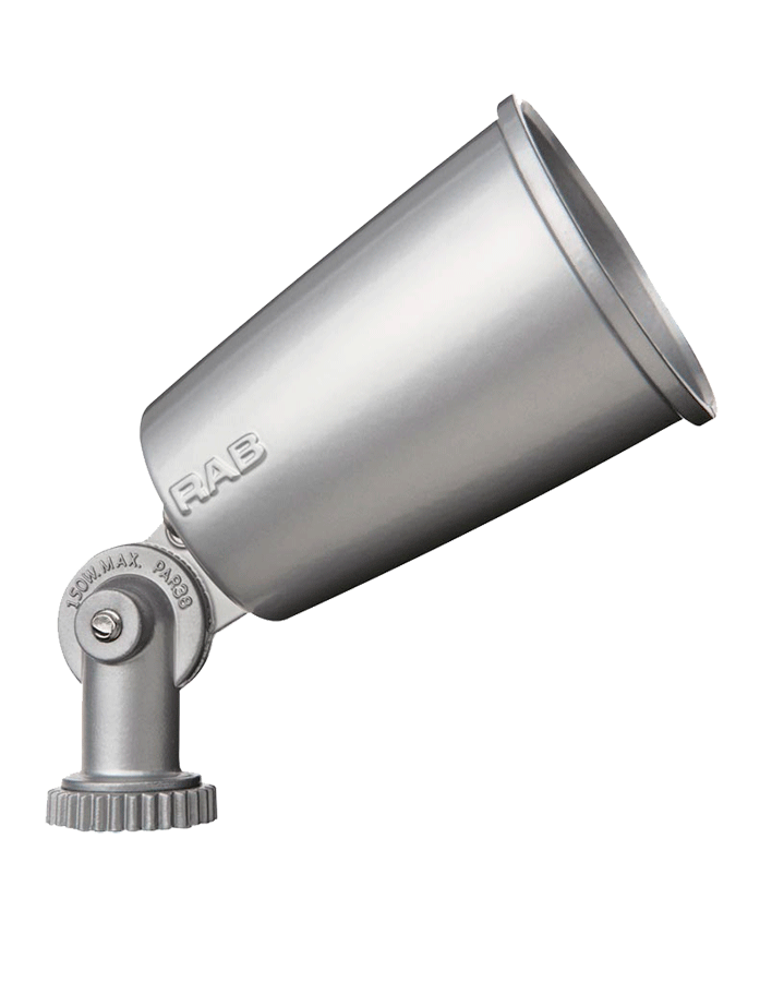 Rab SQB2A  2-Head 75 watt Dual-Sensor Kit Floodlight Fixture, 18-5/8" length, Vandal-Resistant lens, 180° detection, 120 volt, Bronze Finish, Wet Location Rated. *Discontinued*