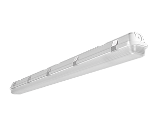 Rab SEAL4 30W/40W/50W Wattage Selectable 4' Vaportight Linear Light Fixture, 3500K/4000K/5000K, 8340 Max Lumens, 100,000hr life, 120-277 Volt, 0-10V Dimming, IP66 Rated, Emergency Backup