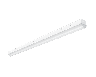 RAB SR4/E 40/30/20W Field Ajustable LED Strip Fixture, 5000K/4000K/3500K, 120-277V, Emergency Back-Up