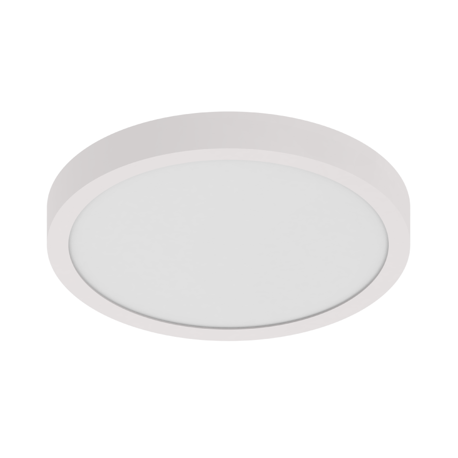 Rab SUMO-R-12 24 Watt LED Edge-Lit Surface Mount, 27-30-35-40-5000K Field Selectable, 120-277V, 90CRI, 50,000hr Life, Dimmable, White Finish