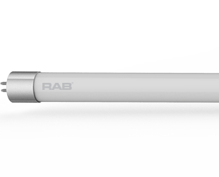 Rab T5HE-13-48G-840-SD-BYP 13 watt T5 LED 4' Linear Tube Lamp, Mini Bi-Pin (G5) Base, 4000K, 1800 lumens, 50,000hr life, 120-277 Volt, Dimming, Single or Double Ended Ballast Bypass