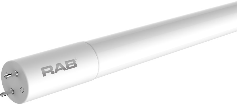 Rab T8-14-48G-850-SD-BYP 14 watt T8 LED 4' Linear Tube Lamp, Medium Bi-Pin (G13) Base, 5000K, 1800 lumens, 50,000hr life, 120-277 Volt, Non-Dimmable, Single or Double Ended Ballast Bypass