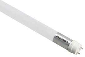 Sylvania 41450 12 watt T8 LED 4' Linear Tube Lamp, Medium (G13) Bi-Pin Base, 3000K, 1700 lumens, 50,000hr life, 120-277 Volt, ELV Dimming on 120V Only, Type B Ballast Bypass