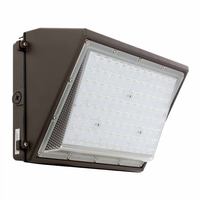 Westgate WML2-80W-50K-HL 50 watt LED Non-Cutoff Wallpack Fixture, 14-1/4" x 9-1/4" tall, Polycarbonate Optic lens, 5000K, 10100 lumens, 70,000hr life, 120-277 volt, 0-10V Dimming, Dark Bronze Finish