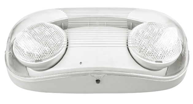 Westgate EL-WP 2-Head 6 watt LED Emergency Light Fixture, Surface Mount, 6V Ni-MH Battery, White Finish