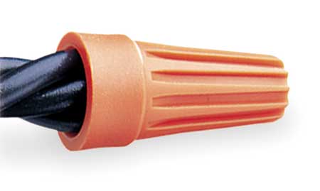 ZAL TL - O Orange Round Wire Connector (500/bag) - Lighting Supply Guy